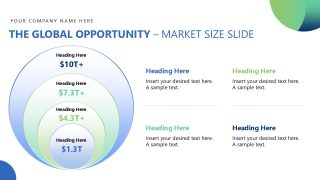 Editable Concentric Circles Diagram Slide 