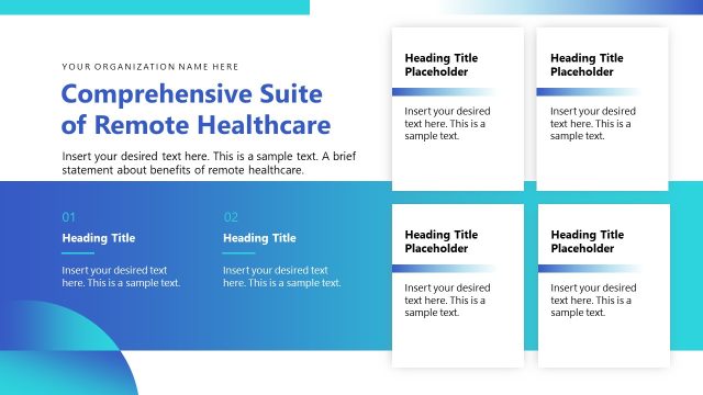 Comprehensive Suite of Remote Healthcare Slide