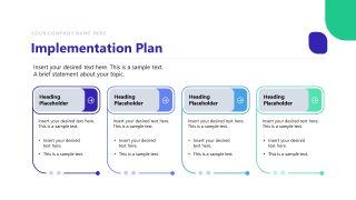 Client Consulting Slide - Implementation Plan Diagram 