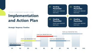 Horizontal Timeline Slide - Strategic Response Presentation 