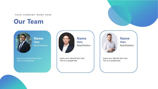 Our Team Presentation with Images