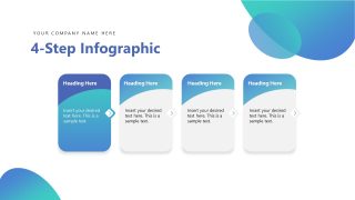 4-Stages Infographic Process Template 