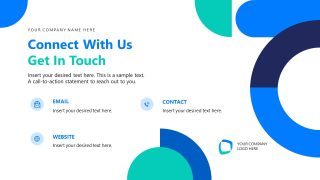 Executive SEO Proposal Template - Connect With Us Slide 