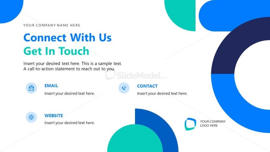 Executive SEO Proposal Template - Connect With Us Slide