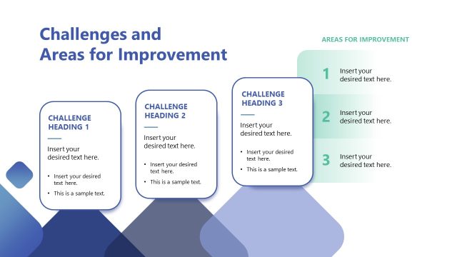 Challenges & Areas for Improvement Slide – SEO Report Template