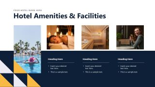 Slide with Image Placeholders - Hotel Company Overview Template 