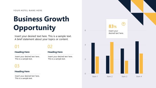 Business Growth Opportunities Slide with Placeholder Text