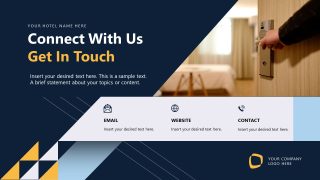 Hotel Company Overview Slide for Contact Details 
