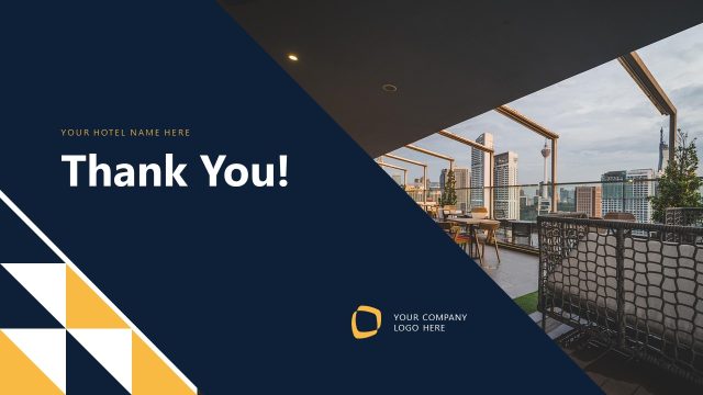 Thank You Slide – Hotel Company Overview Template for PowerPoint
