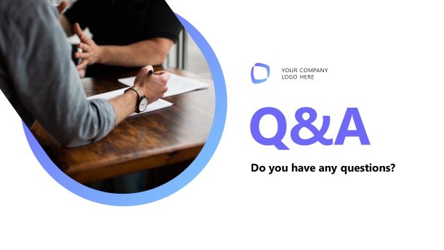 Q/A Slide – Event Planning Presentation Layout