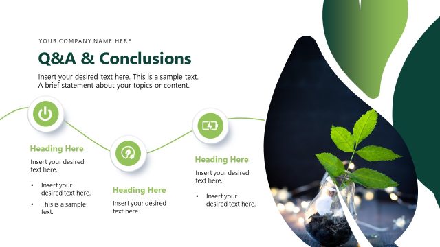 Q&A & Conclusions for PowerPoint – Environment Energy Template