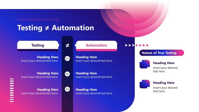 Testing & Automation Slide – Vibe Testing PPT Template