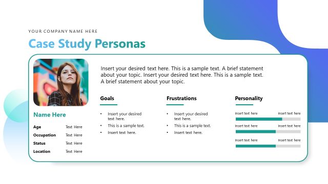 Case Study Personas – UX Design Case Study Presentation Template