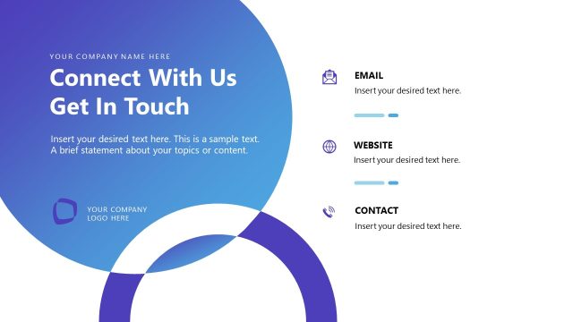 Connect Us Slide – Data Governance & Compliance PPT Template