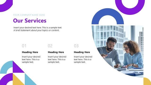 Business Services Presentation – Modern Geometric PPT Template