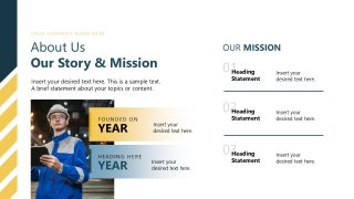 Manufacturing Company Overview Slide Template