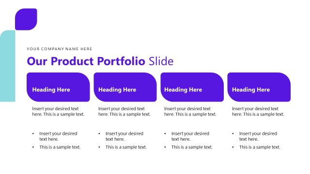 Our Product Portfolio Slide Template