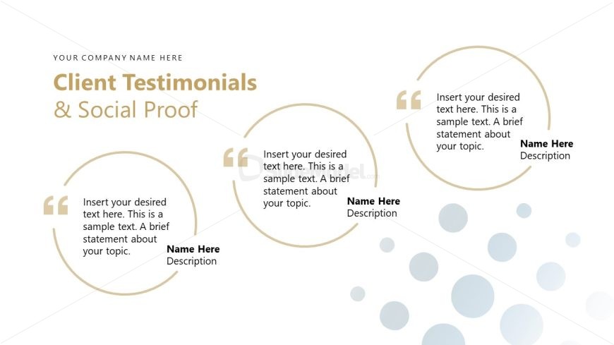 Circular Shapes Diagram - Insurance Agency Template