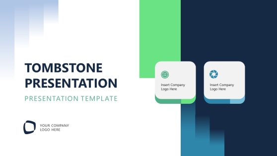 Editable Tombstone Presentation PPT Template