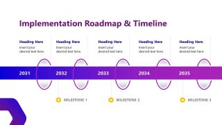 AI Strategic Plan Timeline Diagram Slide 