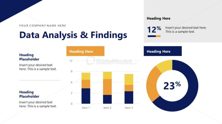 Industrial Engineering Slide with Charts