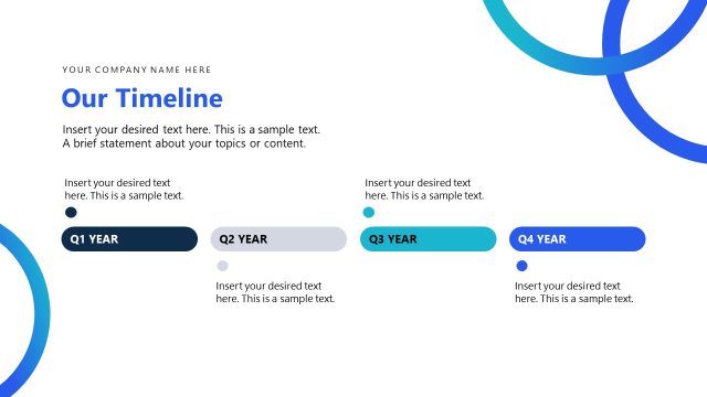 Our Timeline Slide – Canva PPT Template