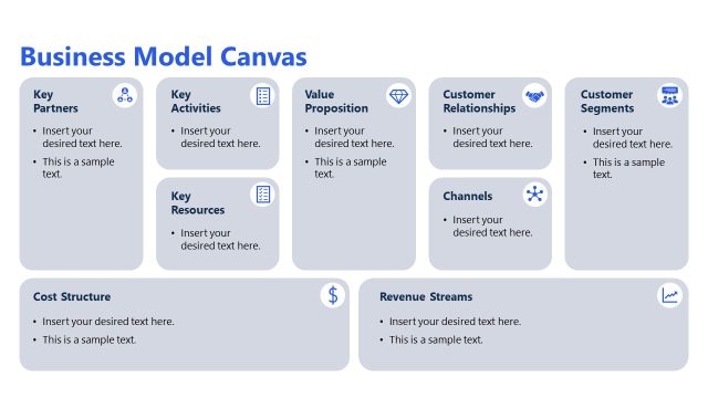 Business Model Canvas Slide – Canva Presentation Template