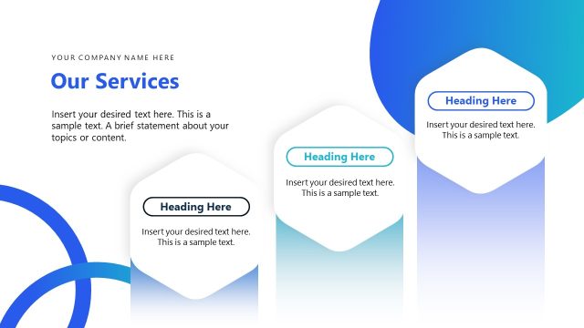 Our Services Slide with Text & Icons – Canva Presentation Template