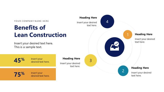 Benefits of Lean Construction PPT Template