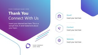 Editable Contact Details Presentation Slide for Nanotechnology Presentation