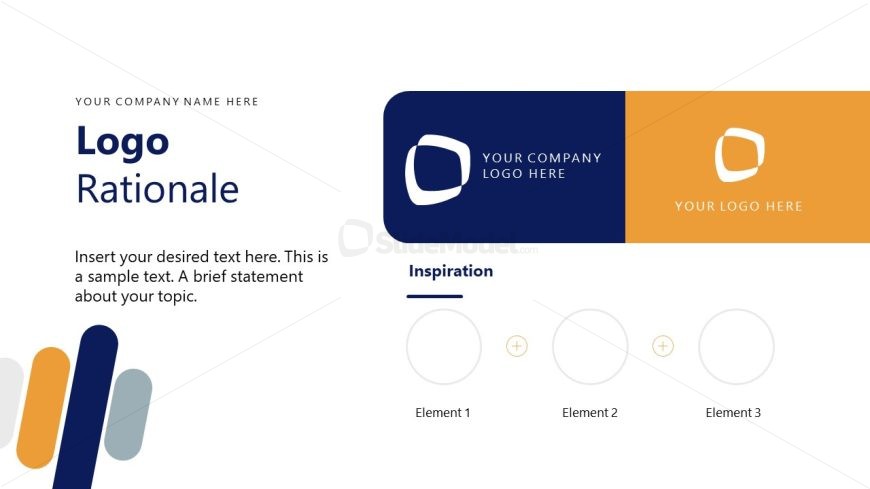 Logo PPT Layout with Placeholder Text