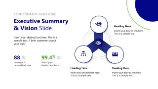 Creative Executive Summary Slide for Strategy Presentation