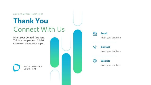Thank You Slide with Email & Contact Info