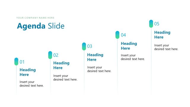 PPT Agenda Slide for Market Positioning Template