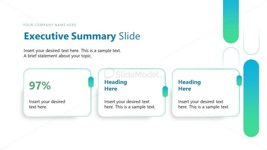 PPT Executive Summary Slide for Market Position Template