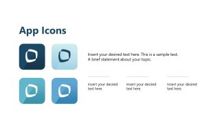 Brand Identity Template with Application Icons 