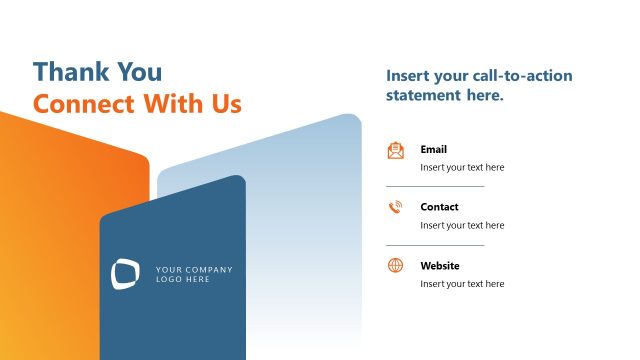 Connect With Us PPT Slide – Social Media Marketing Agency PPT Template