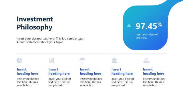 Editable Investment Philosophy Infographics Slide