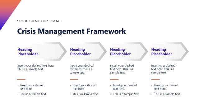 Crisis Mapping Framework Slide with Placeholder Process Diagram