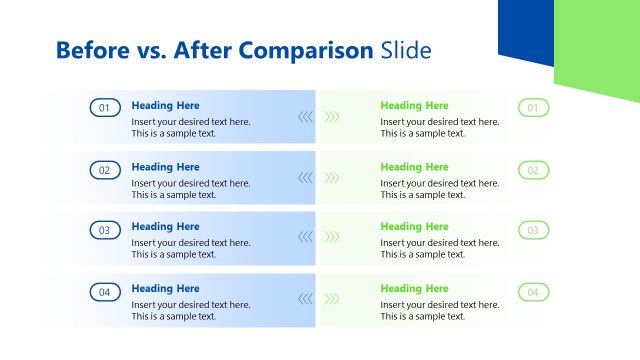 Before Vs After Comparison Diagram Slide