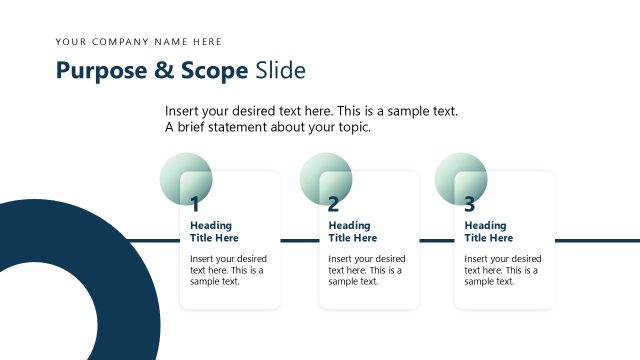 Purpose & Scope Presentation Slide – Scenario Planning Template