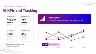 Line Chart Slide for KPIs & Tracking 