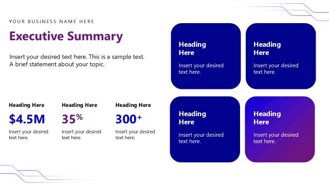 Executive Summary Discussion – AI Transformation Roadmap Slide