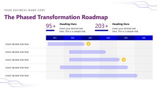 AI Transformation Roadmap Slide PPT Template 