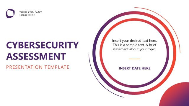 Cybersecurity Assessment Template Cover Slide