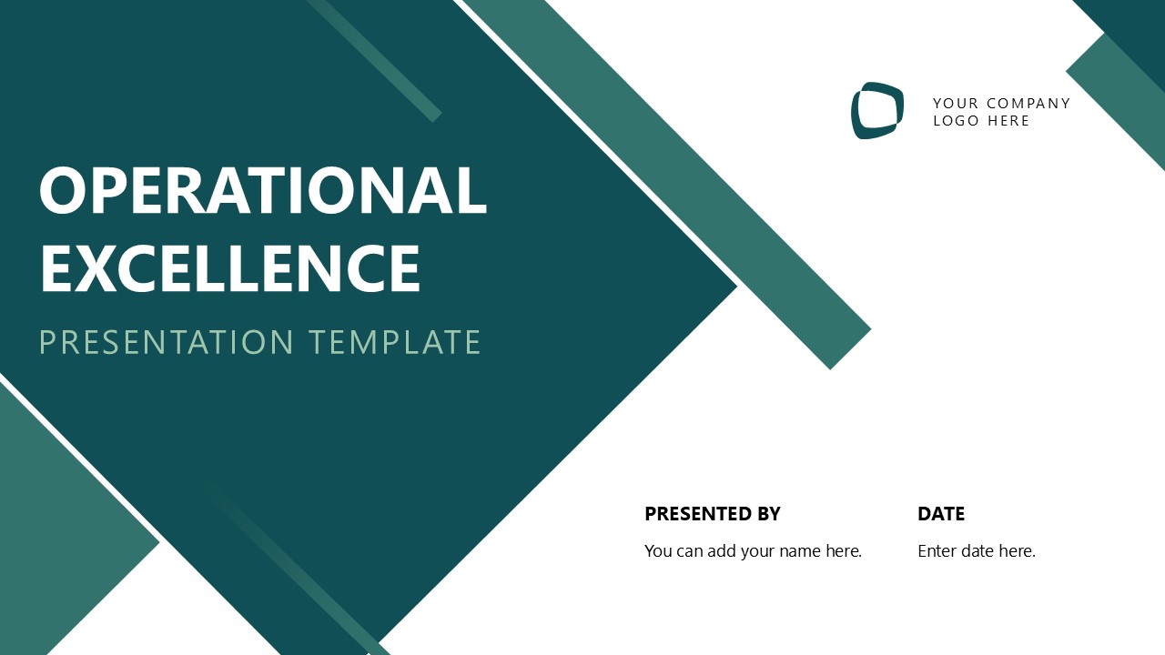Editable Operational Excellence PPT Template