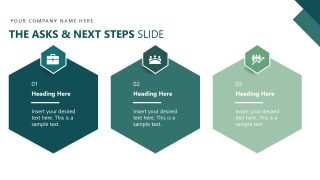 Three Hexagons Diagram Slide - Operational Excellence Template 