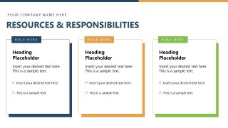 Project PPT Template Slide for Resources Display 