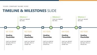 Modern Design Slide for Timeline Presentation 