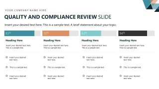 Management Review Template Slide 